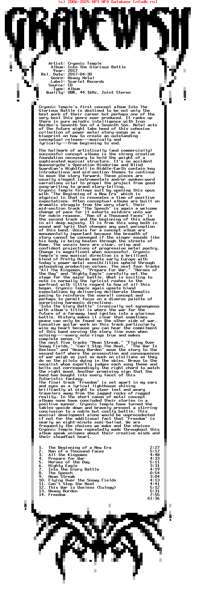 Cryonic_Temple-Into_The_Glorious_Battle-2017