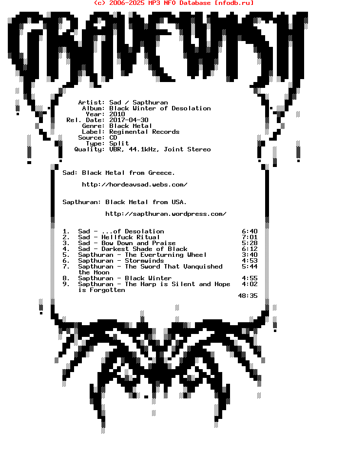 Sad_-_Sapthuran-Black_Winter_Of_Desolation-Split-2010