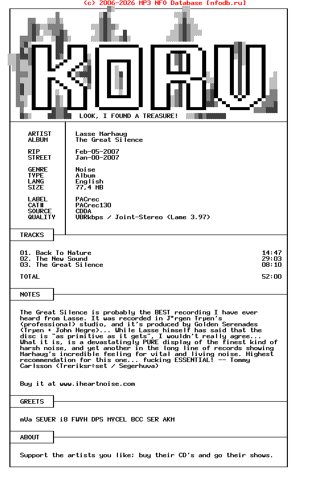 Lasse_Marhaug-The_Great_Silence-2007-KORV