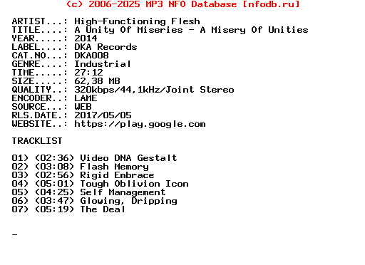 High-Functioning_Flesh-A_Unity_Of_Miseries_-_A_Misery_Of_Unities-(DKA008)-WEB-2014