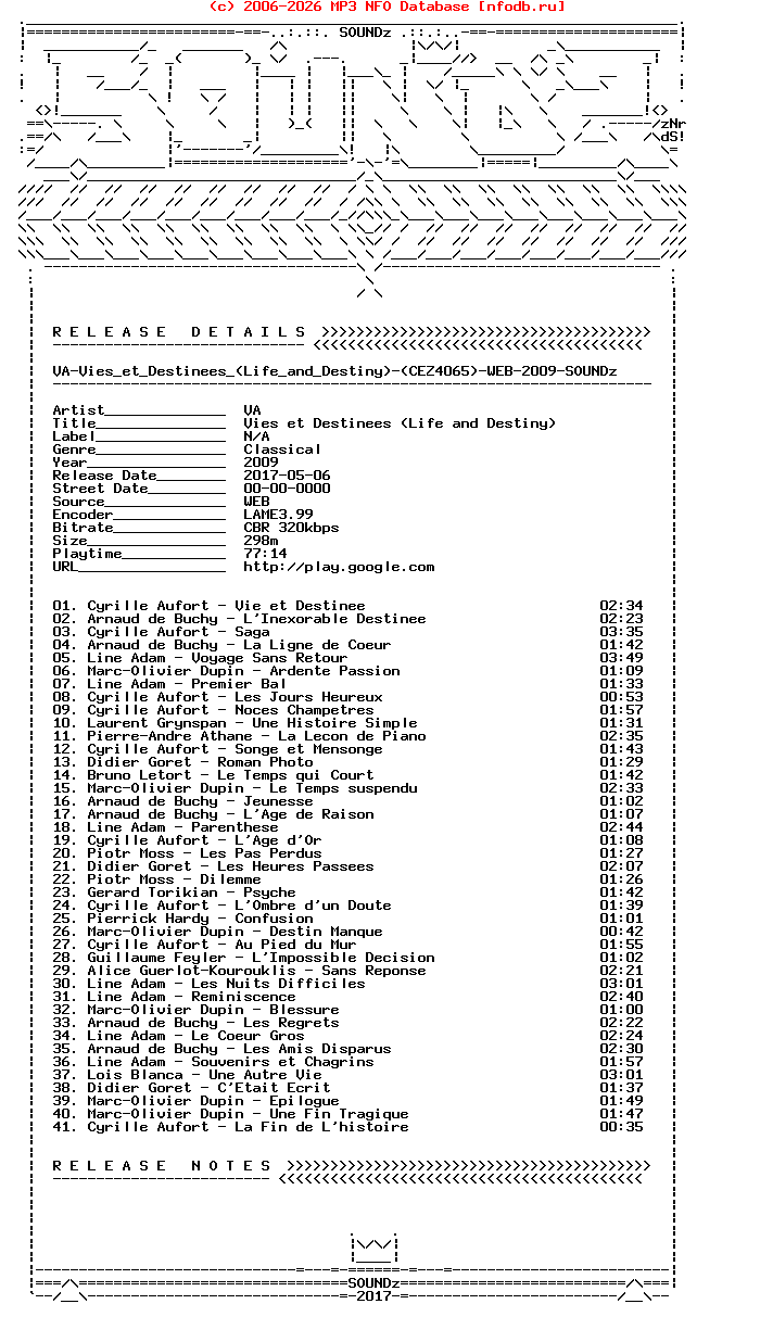 VA-Vies_Et_Destinees_(LIFE_AND_DESTINY)-(CEZ4065)-WEB-2009-Snz