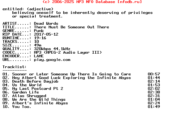 Dead_Words-There_Must_Be_Someone_Out_There-WEB-2012