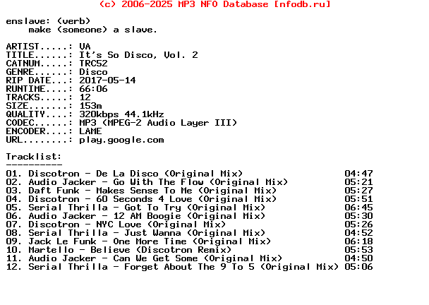 VA-Its_So_Disco_Vol_2-(TRC52)-WEB-2017