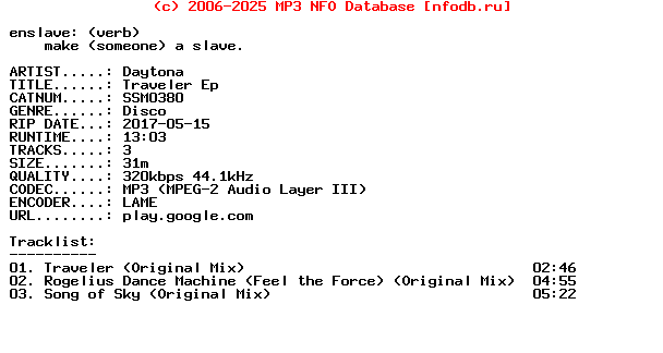 Daytona-Traveler_Ep-(SSM0380)-WEB-2014