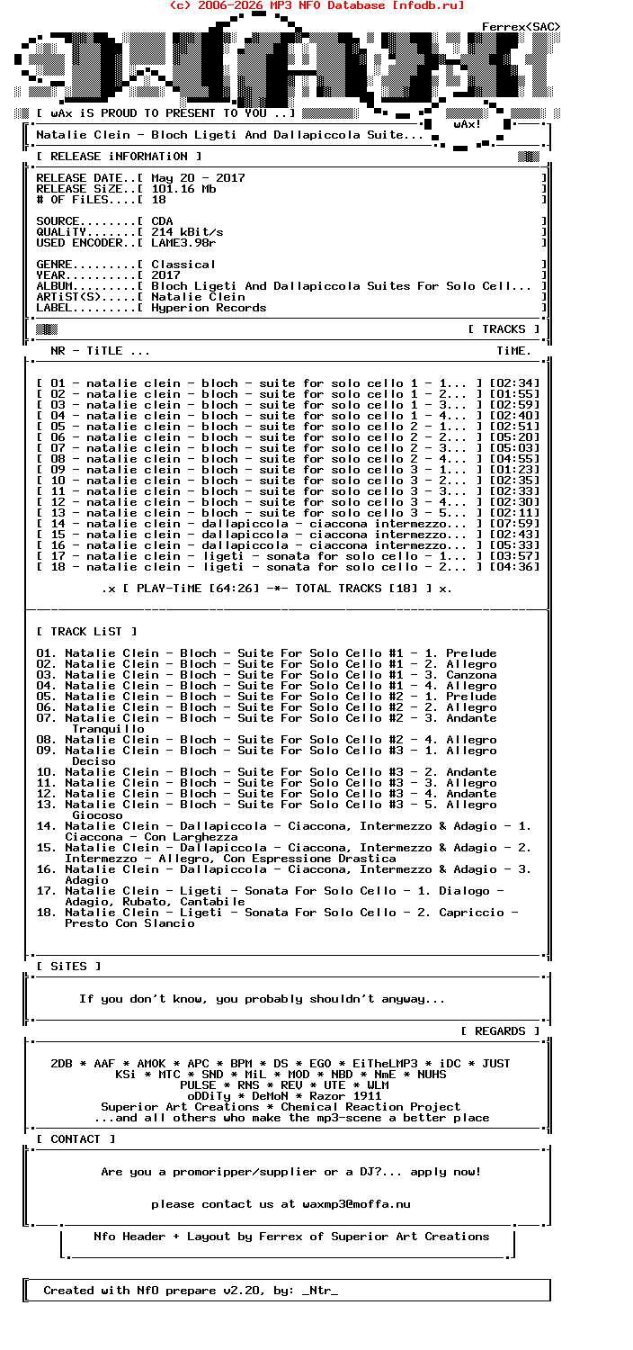 Natalie_Clein-Bloch_Ligeti_And_Dallapiccola_Suites_For_Solo_Cello-CDA-2017