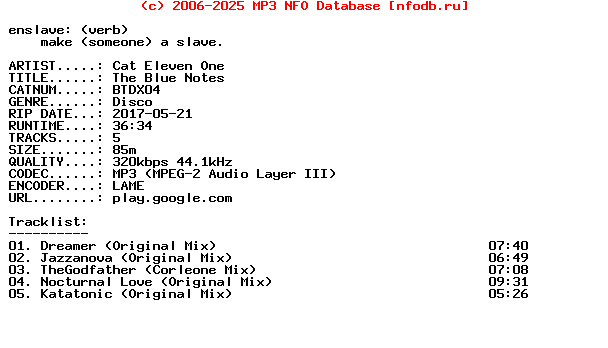 Cat_Eleven_One-The_Blue_Notes-(BTDX04)-WEB-2017