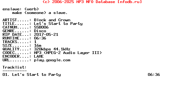 Block_And_Crown-Lets_Start_To_Party-(SSB006)-WEB-2017