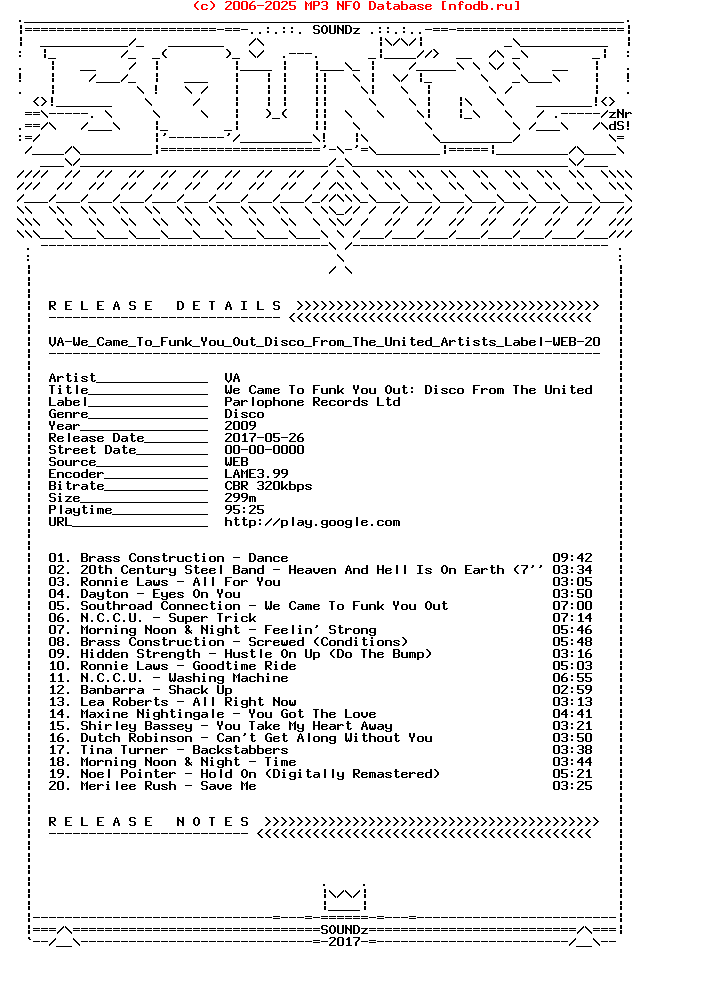 VA-We_Came_To_Funk_You_Out_Disco_From_The_United_Artists_Label-WEB-2009-Snz