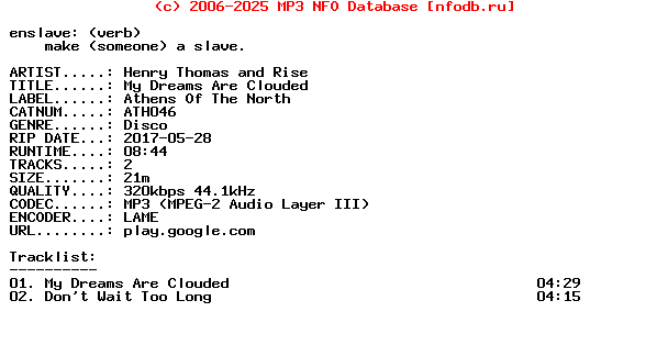 Henry_Thomas_And_Rise-My_Dreams_Are_Clouded-(ATH046)-WEB-2017