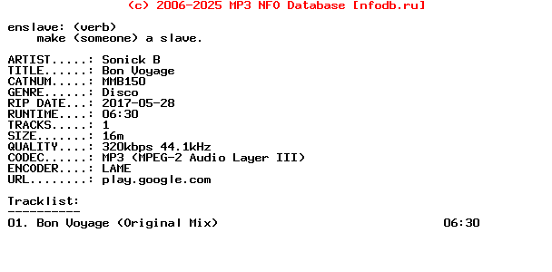 Sonick_B-Bon_Voyage-(MMB150)-WEB-2017