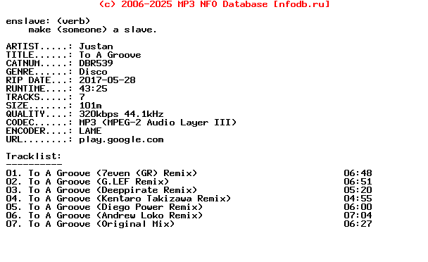Justan-To_A_Groove-(DBR539)-WEB-2017