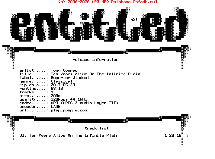 Tony_Conrad-Ten_Years_Alive_On_The_Infinite_Plain-WEB-2017