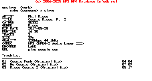 Phil_Disco-Cosmic_Disco_Pt_2-(SE332)-WEB-2016