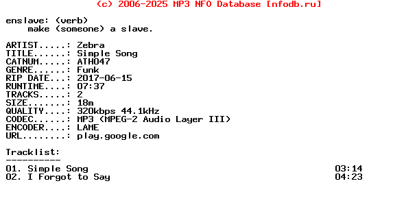 Zebra-Simple_Song-(ATH047)-WEB-2017