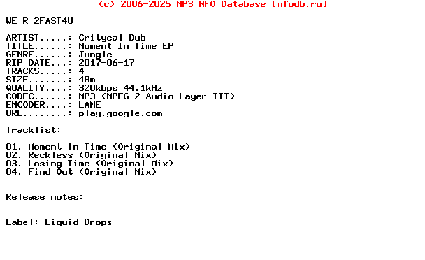 Critycal_Dub-Moment_In_Time_Ep-(LD108)-WEB-2017