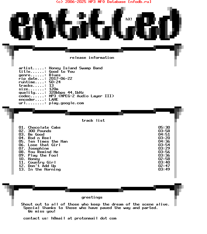 Honey_Island_Swamp_Band-Good_To_You-WEB-2010