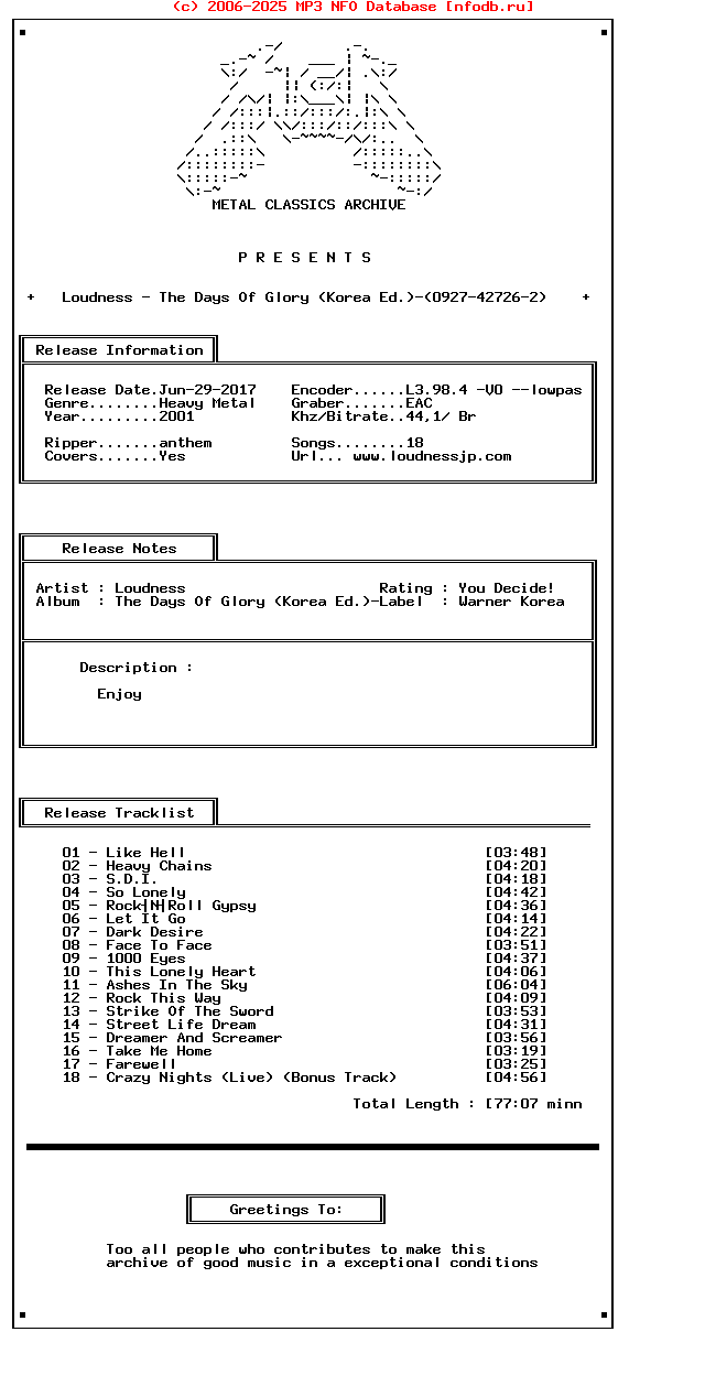 Loudness_-_The_Days_Of_Glory_(KOREA_ED.)-(0927-42726-2)-2001-Mca_Int
