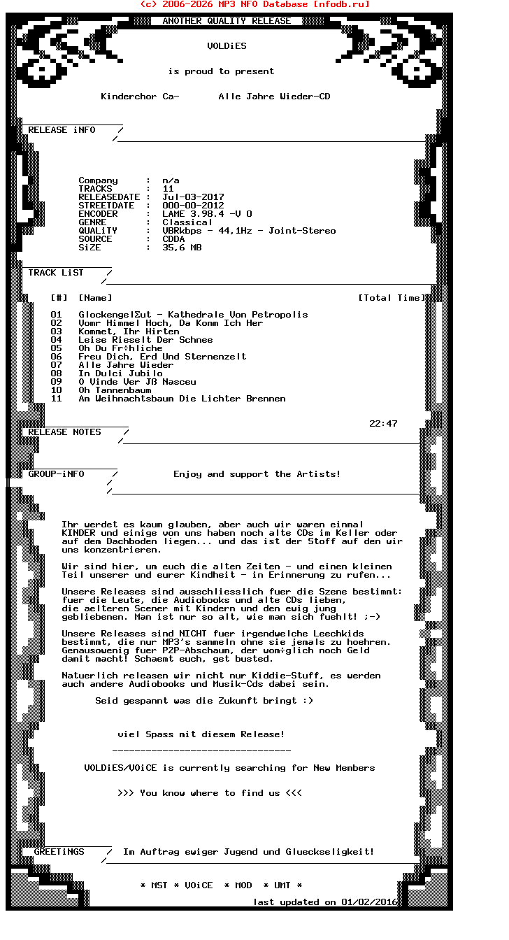 Kinderchor_Canarinhos-Alle_Jahre_Wieder-CD-DE-2012