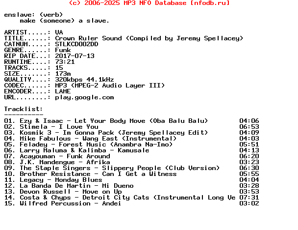 VA-Crown_Ruler_Sound_(COMPILED_BY_JEREMY_SPELLACEY)-(STLKCD002DD)-WEB-2017