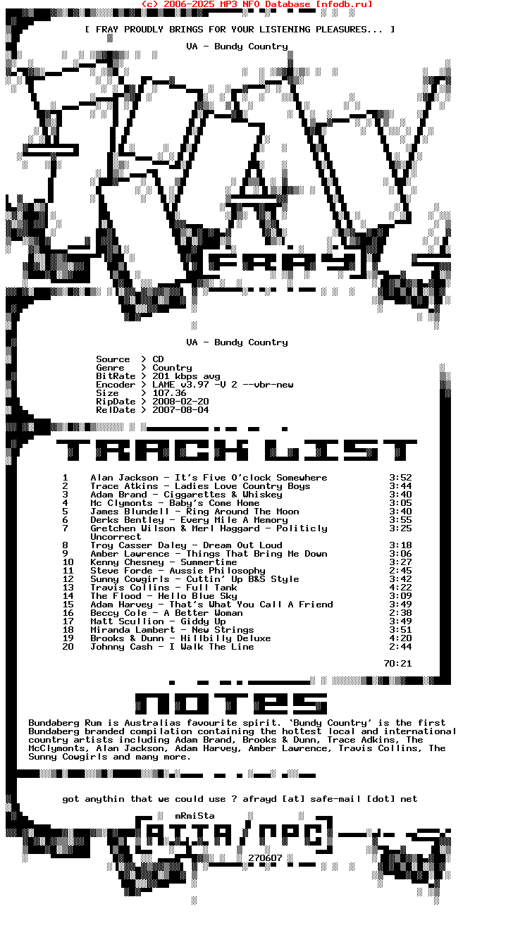 VA-Bundy_Country-(CDR1063)-2007-FRAY