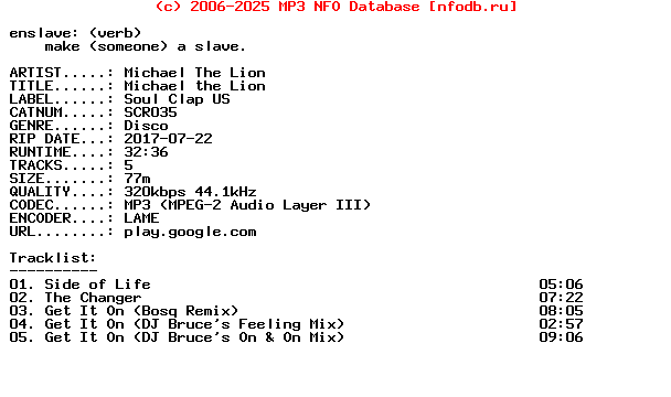 Michael_The_Lion-Michael_The_Lion-(SCR035)-WEB-2017