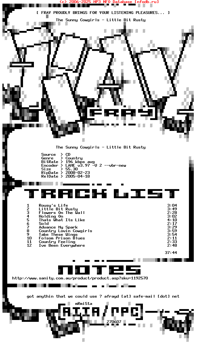The_Sunny_Cowgirls-Little_Bit_Rusty-(018CDCB)-2005-FRAY