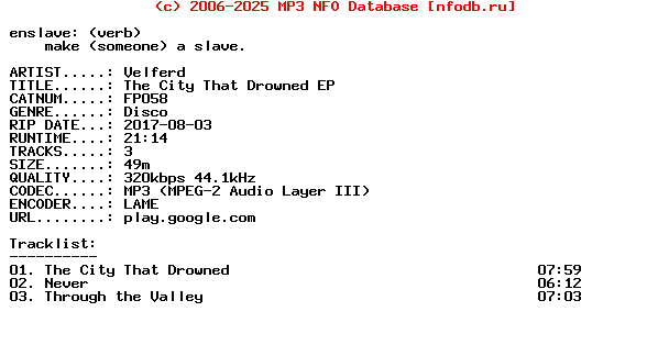 Velferd-The_City_That_Drowned_Ep-(FP058)-WEB-2017