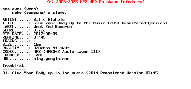 Billy_Nichols-Give_Your_Body_Up_To_The_Music_(2014_REMASTERED_VERSION)-WEB-2017