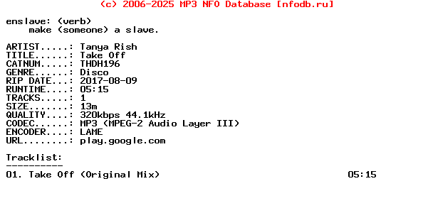 Tanya_Rish-Take_Off-(THDH196)-WEB-2017