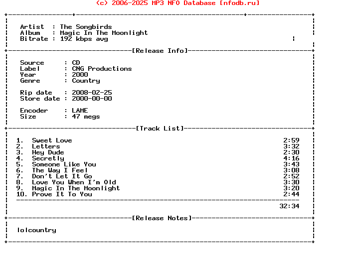 The_Songbirds-Magic_In_The_Moonlight-2000