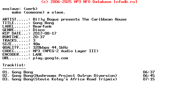 Billy_Bogus_Presents_The_Caribbean_House-Gong_Bong-WEB-2017