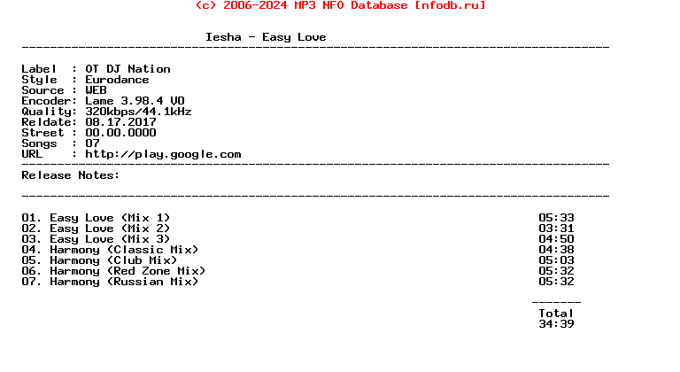 Iesha-Easy_Love-WEB-1995
