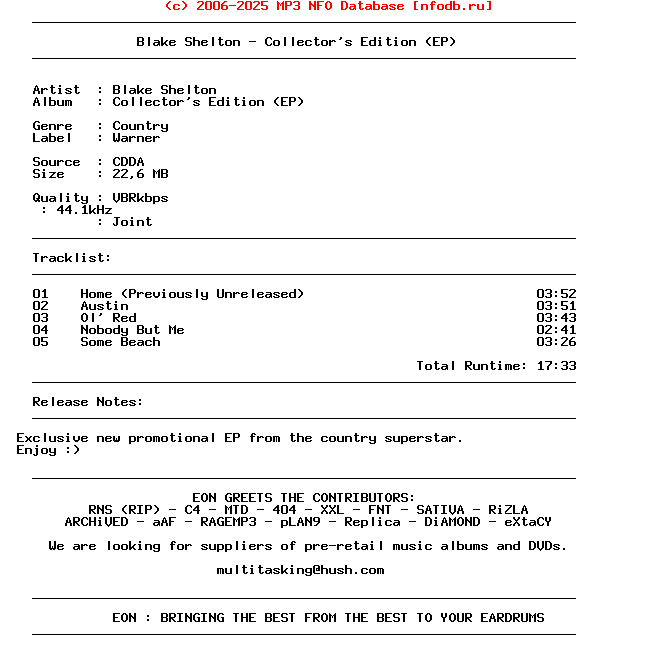 Blake_Shelton-Collectors_Edition-(EP)-2008