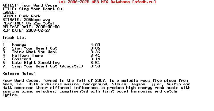 Four_Word_Cause-Sing_Your_Heart_Out-(EP)-2008
