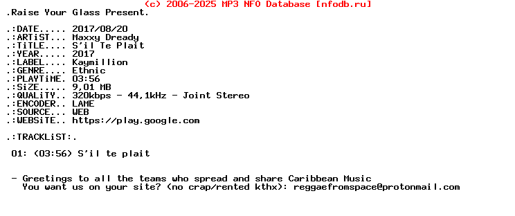 Maxxy_Dready-Sil_Te_Plait-WEB-FR-2017