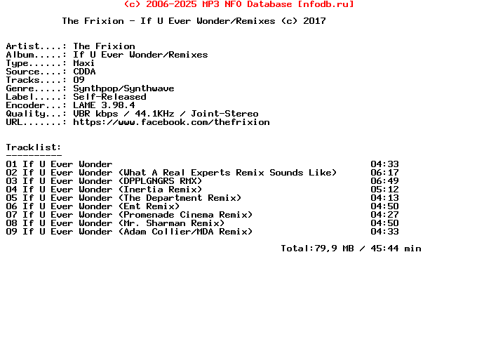 The_Frixion-If_U_Ever_Wonder-Remixes-2017