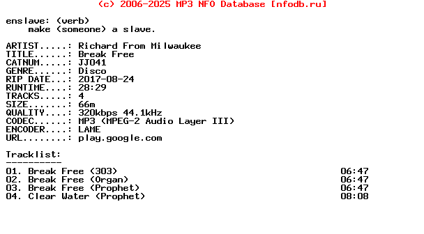 Richard_From_Milwaukee-Break_Free-(JJ041)-WEB-2017