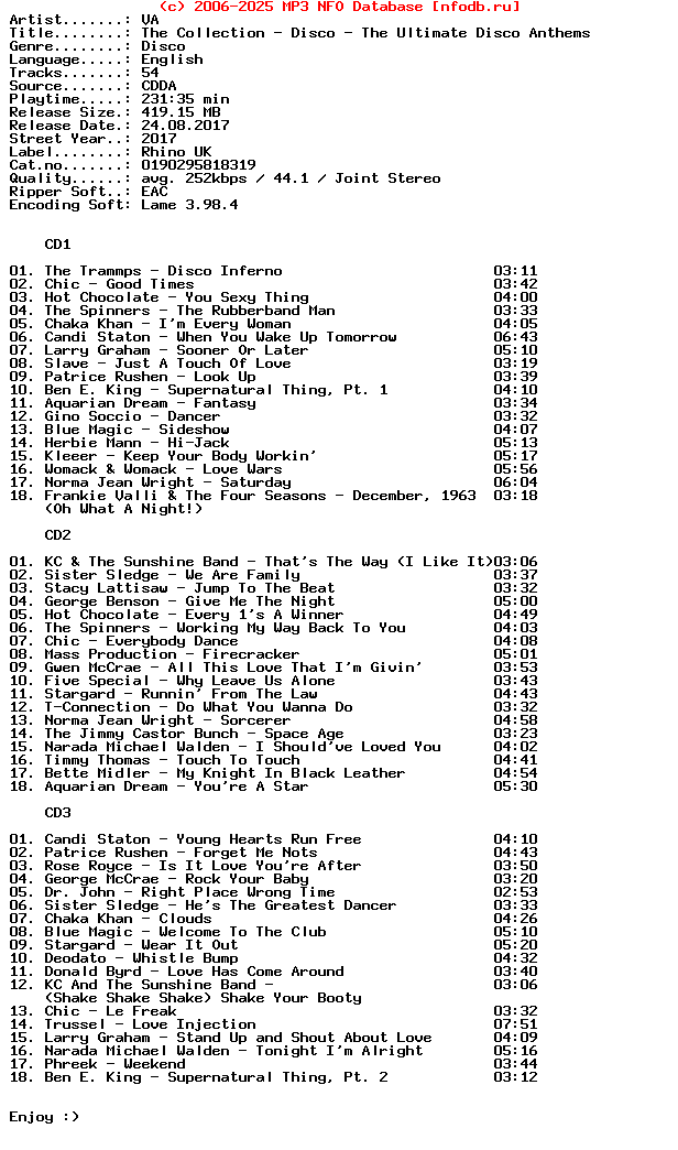VA-The_Collection_-_Disco_-_The_Ultimate_Disco_Anthems-3CD-2017