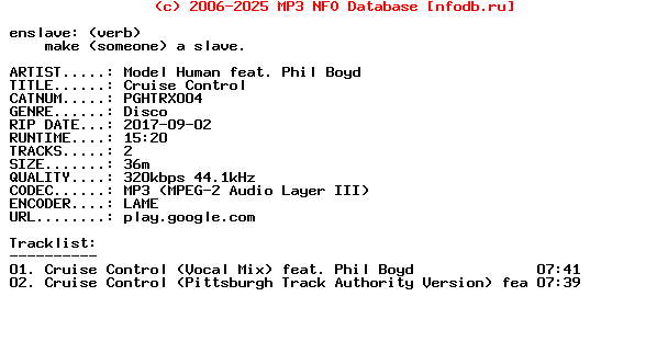 Model_Human_Feat_Phil_Boyd-Cruise_Control-(PGHTRX004)-WEB-2017