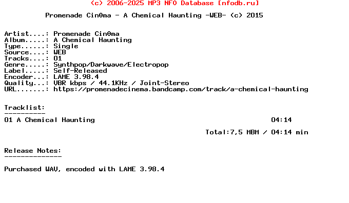 Promenade_Cinema-A_Chemical_Haunting-Single-WEB-2015