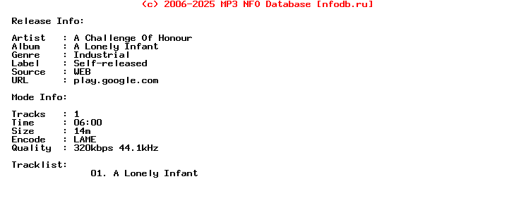 A_Challenge_Of_Honour-A_Lonely_Infant-WEB-2011