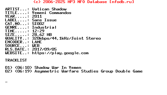Vatican_Shadow-Yemeni_Commandos-(SI002)-WEB-2011
