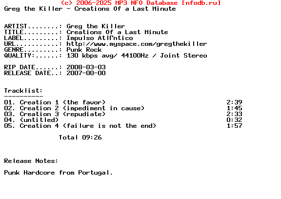 Greg_The_Killer-Creations_Of_A_Last_Minute-(DEMO)-2007