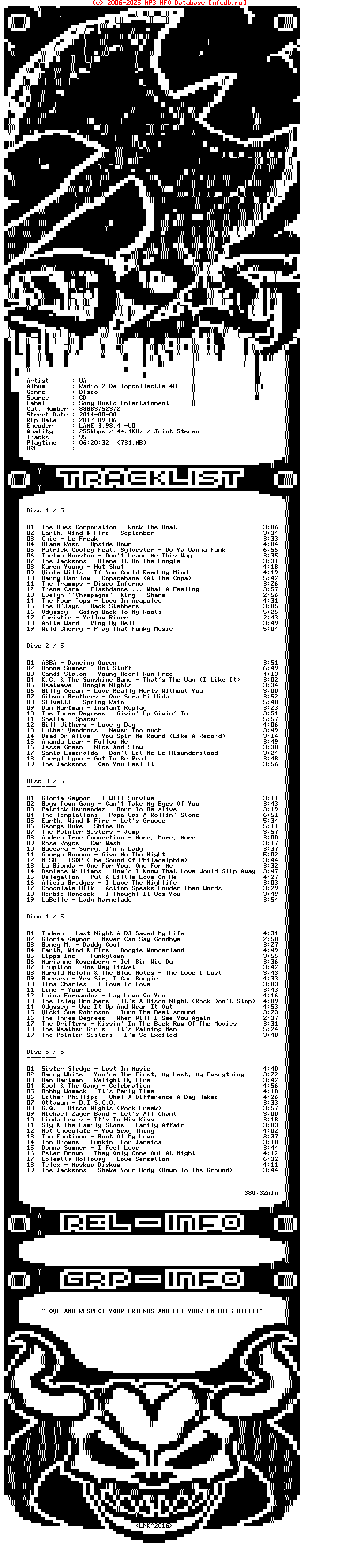 VA-Radio_2_De_Topcollectie_40_Jaar_Disco-5CD-2014