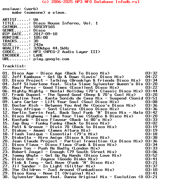 VA-Disco_House_Inferno_Vol_1-(SOSEXY165)-WEB-2017