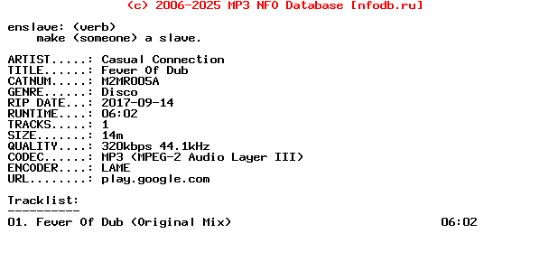 Casual_Connection-Fever_Of_Dub-(M2MR005A)-WEB-2017