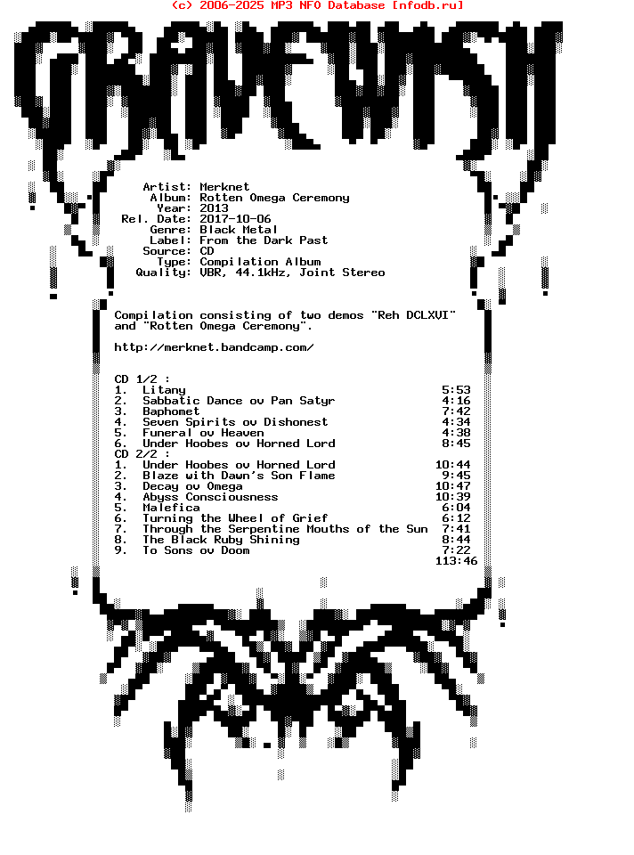 Merknet-Rotten_Omega_Ceremony-2CD-2013