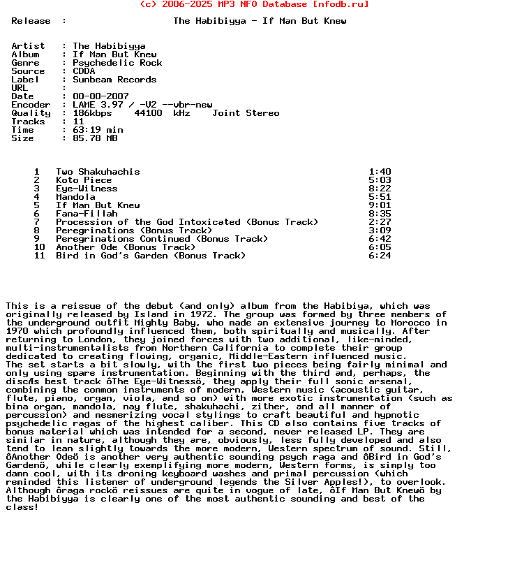 The_Habibiyya-If_Man_But_Knew-(SBRCD5043)-Remastered_And_Expanded_Cd-2007