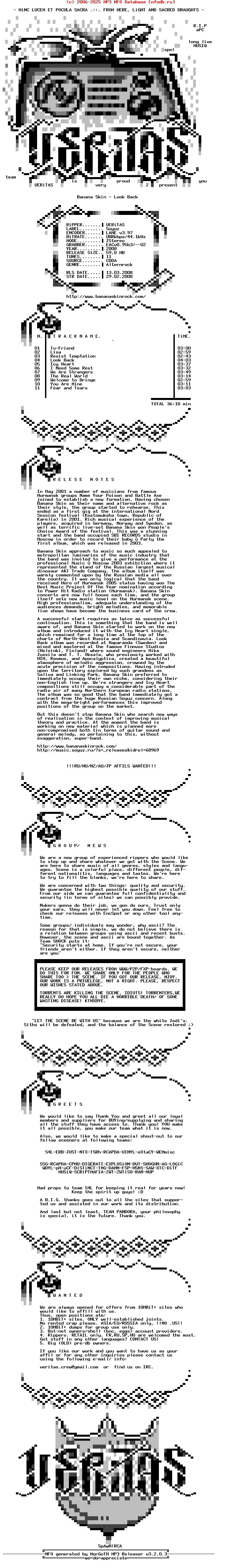 Banana_Skin-Look_Back-2008-VERiTAS