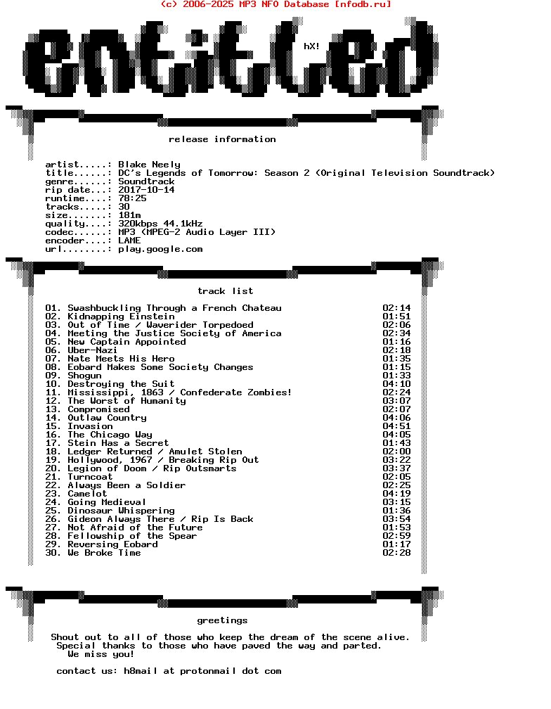 Blake_Neely-Dcs_Legends_Of_Tomorrow_Season_2_(ORIGINAL_TELEVISION_SOUNDTRACK)-WEB-2017